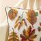 Glitzhome® Embroidered Fall Leaves Pillow